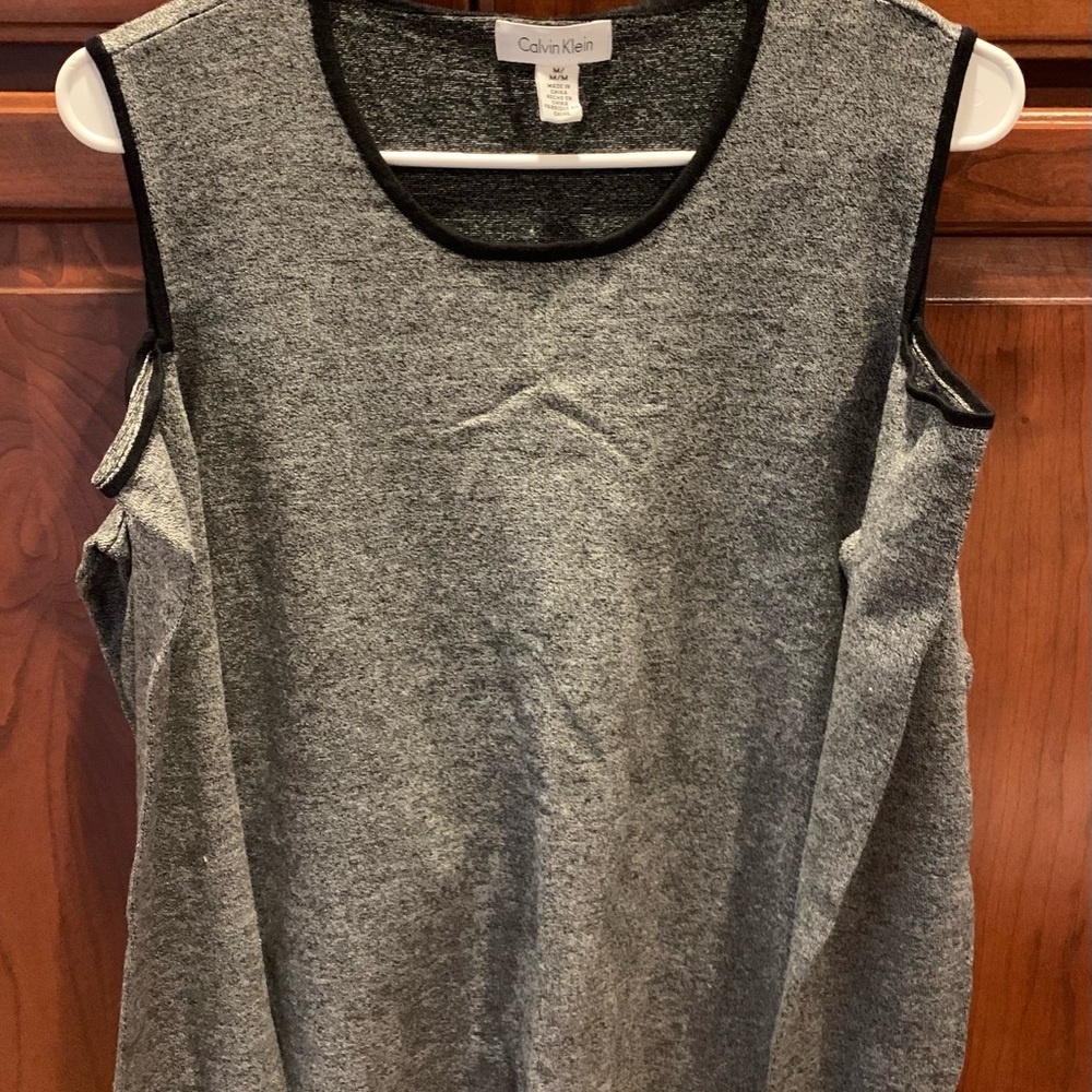CALVIN KLEIN COLD SHOULDER SWEATER